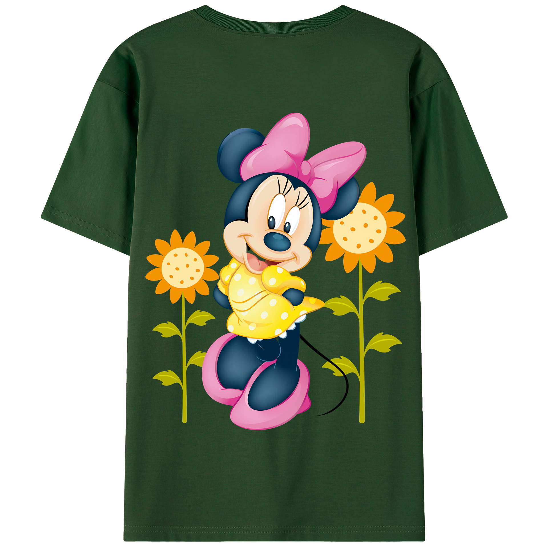 （画像用） ミッキーマウス Mickey Mouse 綿100％半袖Tシャツ（背面プリント）